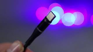 USB cable MOXOM 3in1 (MX-CB37) Magnetic LED light черный