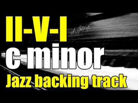 II-V-I in C minor | Jazz Backing track