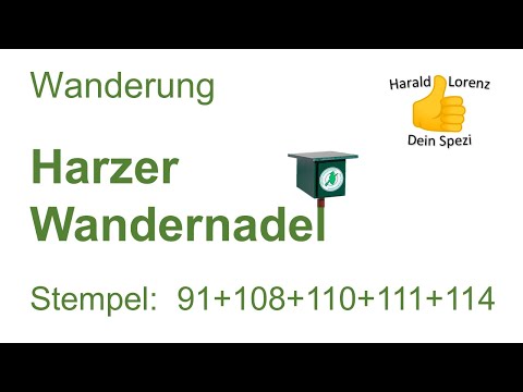 Harzer Wandernadel: Stempel 091, 108, 110, 111 und 114