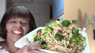 Thai-Style Spicy Stir Fry Jasmine Rice And Vegetables