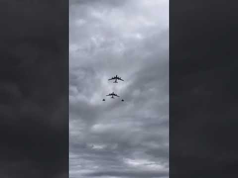 asmr - Tu-95 strategic bomber-missile Carrier - Navy Day in St Petersburg Russia #shorts