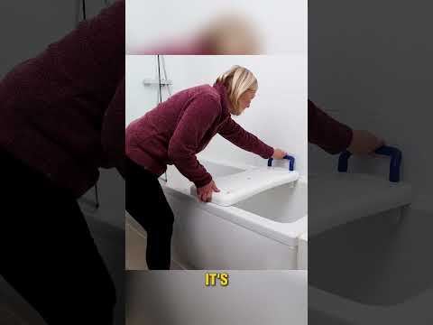 Suspended Durable Plastic Bath Board with Handle | Comes with Support Handle & Soap Holder | Width Adjustable