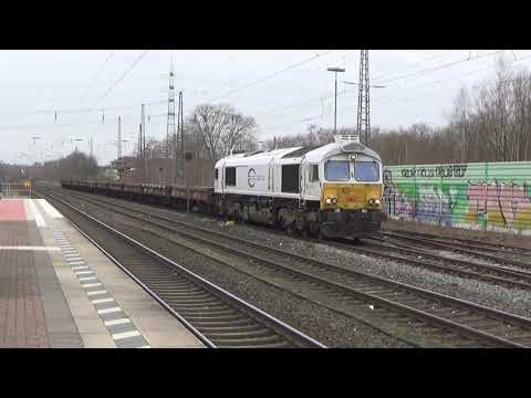 Euro Cargo Rail 077 010 vertrekt met lege staalrollentrein in Essen-Altenessen