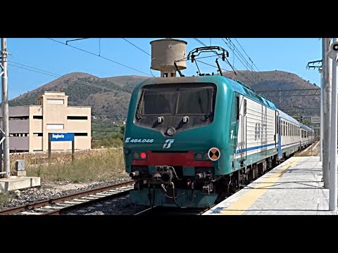 [HD - Treni] E464.046 + UIC-X + Carrozza MDVC + UIC-X + Pilota UIC-X in partenza da Bagheria!
