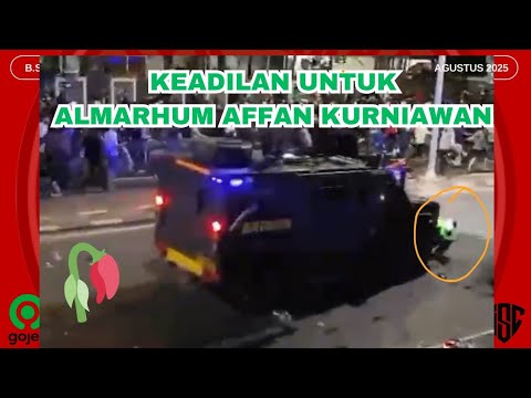 GOJEK & GRAB DRIVERS RUNNED BY BRIMOB CARS AND DROWNED DURING DPR DEMO