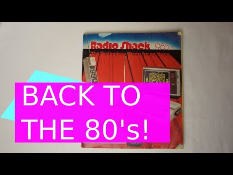 Flipping through a 1985 Radio Shack Catalog