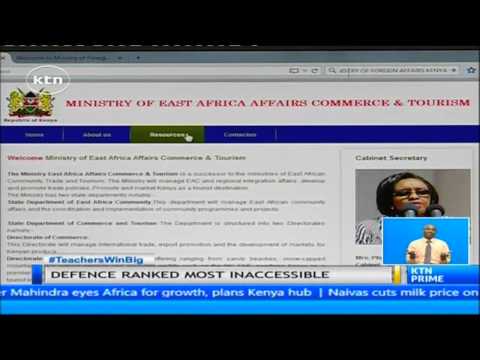 Survey shows most government ministries still not accessible to Kenyan public