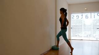 Lunge com a Overball na Parede