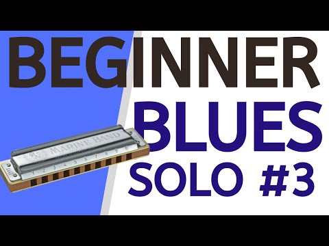 Beginner blues solo lesson 3: easy harmonica lesson for C blues harp