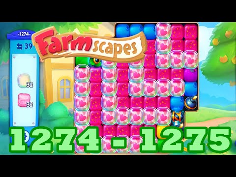 Farmscapes Level 1274 - 1275 HD Gameplay Walkthrough | 3 - match game | android | ios | GameGo Game