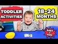 FUN & EASY ACTIVITIES FOR 18-24 MONTHS! | Developmental Toddler Activities 18-24 Months