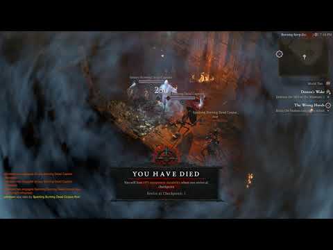 [4k] Diablo IV - No Commentary - Necromancer - Tier IV Torment -  Lv 66 - PT19