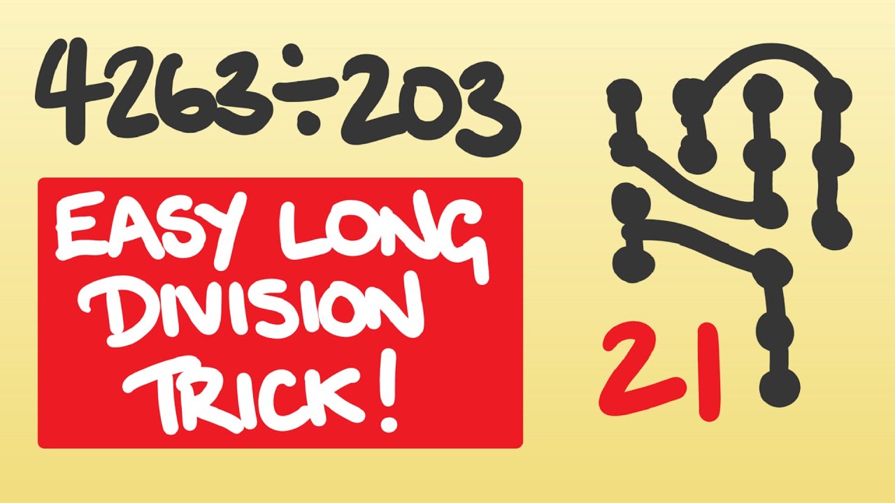 Long division Trick - Dividing with dots