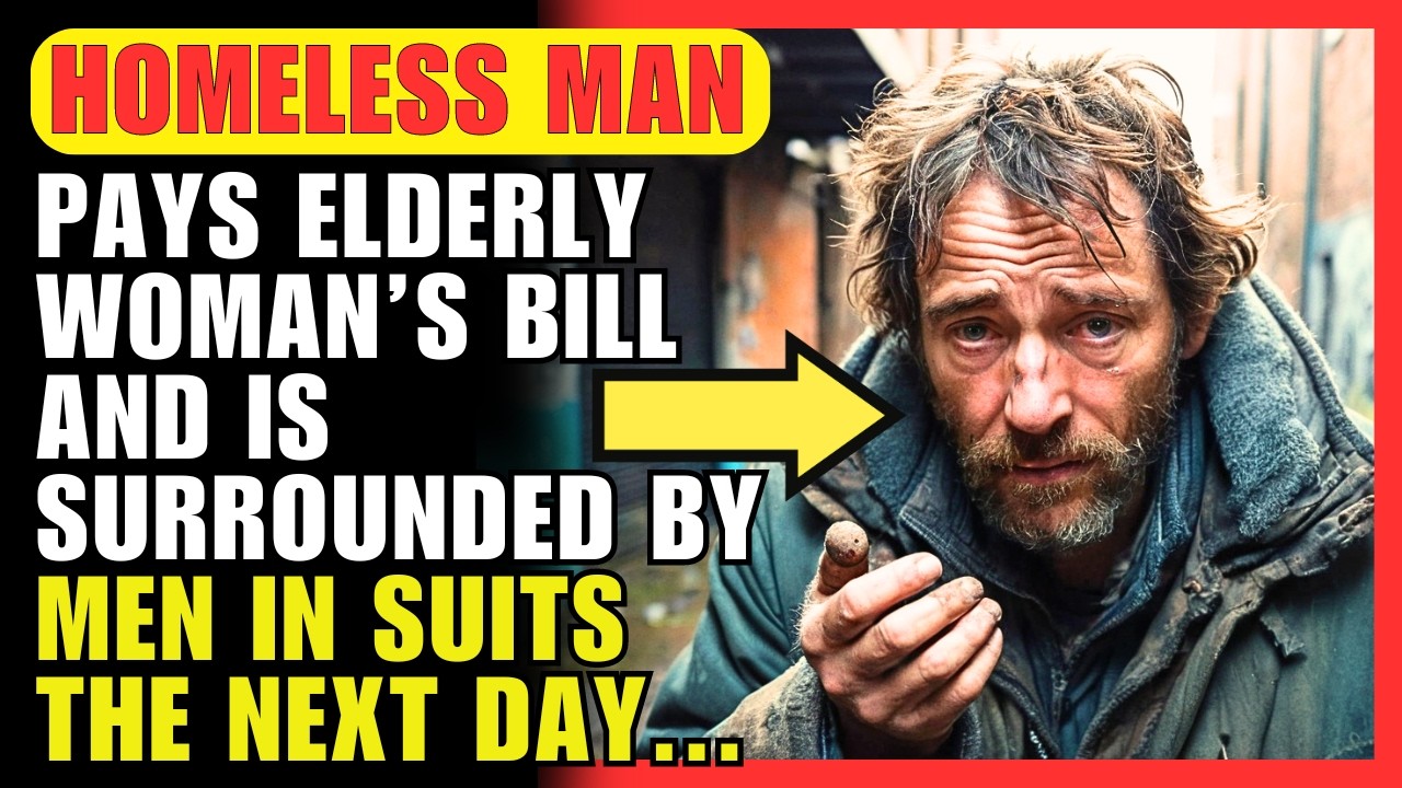 HOMELESS MAN PAYS ELDERLY WOMAN’S BILL, AND THE NEXT DAY HIS LIFE CHANGES FOREVER...
