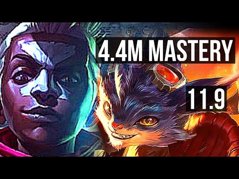 EKKO vs RUMBLE (MID) | 4.4M mastery, 7/0/0, 1000+ games, Godlike | KR Diamond | v11.9