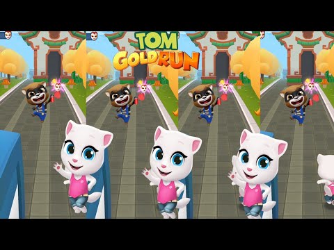 The Amazing World in Talking Tom Gold Run Chinese Version, Talking Angela Android iOS Gameplay