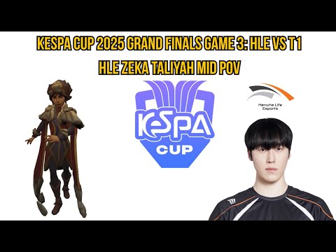 KeSPA Cup 2025 Grand Finals Game 3: HLE vs T1 | HLE Zeka Taliyah Mid POV