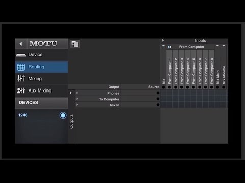 MOTU Pro Audio - Routing Grid Tips & Techniques