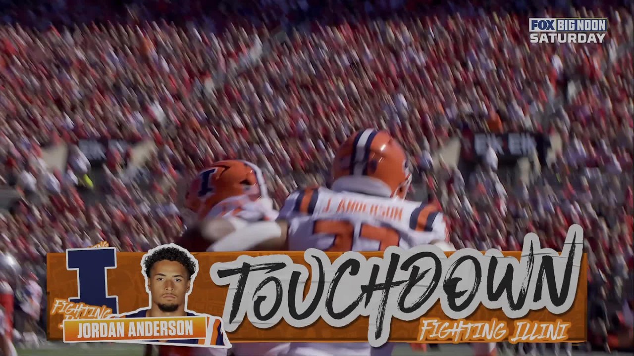 TOUCHDOWN JORDAN ANDERSON | Illinois Fighting Illini 7-13 Ohio State Buckeyes | College Football