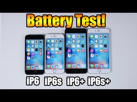 Battery Test! iPhone 6s vs iPhone 6s Plus vs iPhone 6 vs iPhone 6 Plus