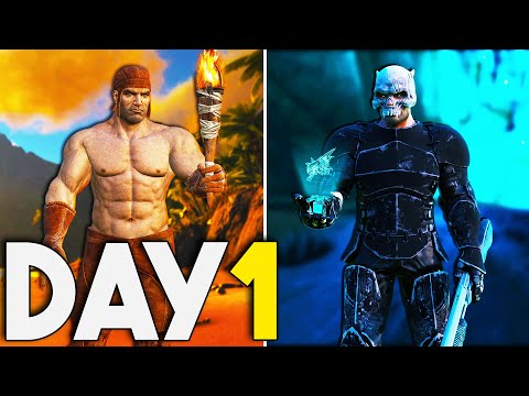 How a 9000 Hour Solo Starts Day 1! - ARK PvP