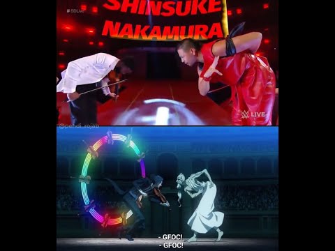 Zeus Entrance  Record of Ragnarok Shuumatsu No Valkyrie & Shinsuke Nakamura Debut Comparison #shorts