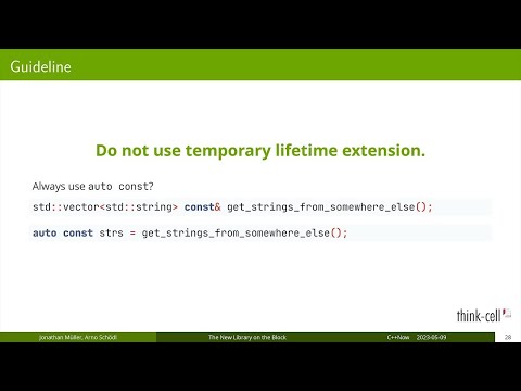 The New C++ Library: Strong Library Foundation for Future Projects - Jonathan Müller & Arno Schödl