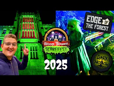 Alton Towers Scarefest 2025 Vlog - NEW Scare Maze Reviews & MORE!