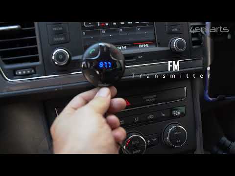 Bluetooth FM Transmitter, Freisprechfunktion, Kfz Ladegerät Dash Remote von 4smarts