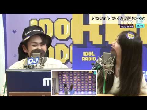 BTOPINK ( Ilhoon & Eunji ) React to Apink Chorong & Bomi sing to BTOB - Only one for me