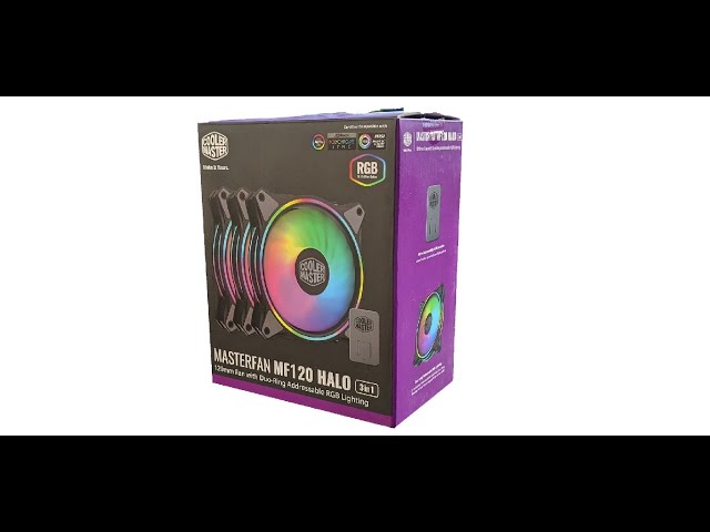 Bộ quạt tản nhiệt Coolermaster MasterFan MF120 Halo 3in1