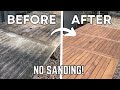Restore Outdoor Teak Table - NO SANDING | Cleaning & Oiling