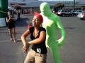 Random Green Guy Dancing And Getting A Boner