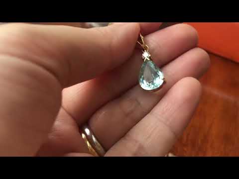 Aquamarine pendant