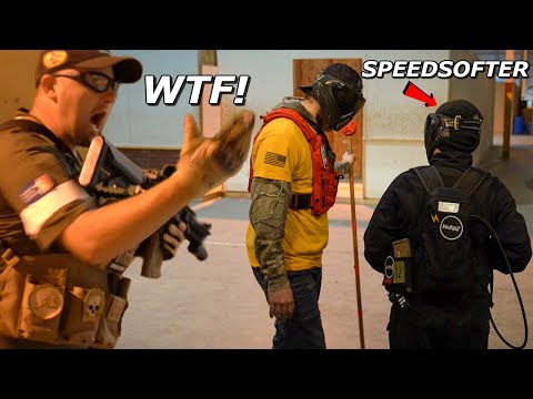This is WHY EVERYONE HATES SPEEDSOFTERS! Airsoft CQB War/Gameplay