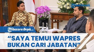 TOMPI TEMUI GIBRAN: Saya Gak Cari Jabatan atau Jilat-jilatan, Hanya Bahas Bantuan Sumatera