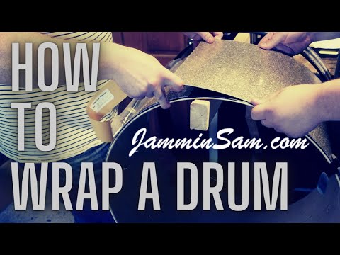 How To Wrap A Drum // Jammin' Sam Drum Wraps