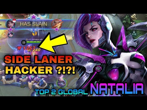 TOP GLOBAL NATALIA - SIDE LANER DAMAGE HACK ?? Ft. @MemphyML | Mobile Legends