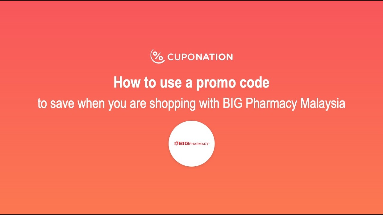 Quick guide to using your BIG Pharmacy voucher