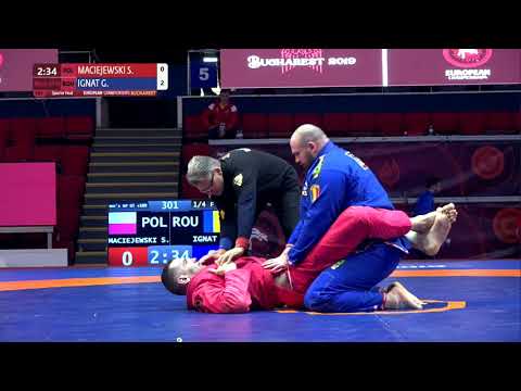 1/4 Men's GP Gi - +100 kg: S. MACIEJEWSKI (POL) v. G. IGNAT (ROU)