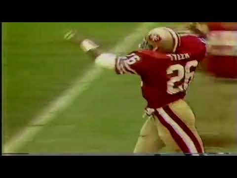 Wendell Tyler rushed for 9-yard YD.Throwback 1984 NFC Championship game Chicago Bears @ 49e