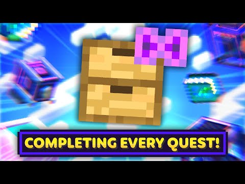 INSANE!! Completing EVERY Quest!! Minecraft Sky Revolutions Gaming On Caffeine