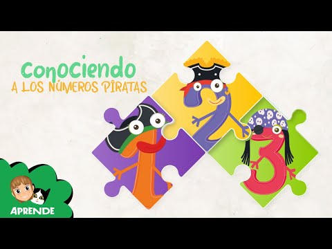 Aprende los números 1, 2 y 3 🏴‍☠️☺️Video infantil educativo