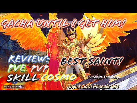 Saint Seiya: Awakening - Divine/God Cloth Phoenix Ikki! Gacha Summon & Review PvE PvP Skill + Cosmo!