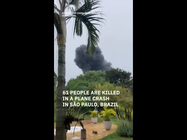 Brazil Flight Video Brazilian plane spins before crashing, killing all 61 on board