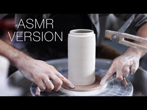 Throwing and Trimming Porcelain Lidded Jars — ASMR Version