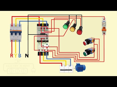 Electric Series line testing board connection animation video