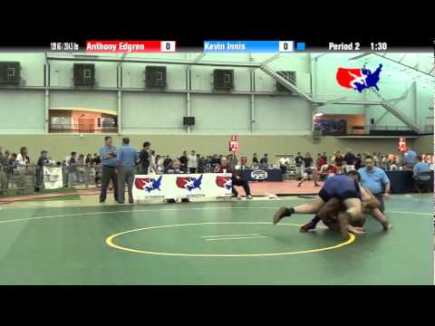 University Nat`ls FS  120 KG / 264.5 lbs: Anthony Edgren vs. Kevin Innis