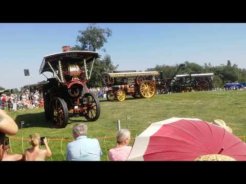 Shrewsbury Steam Rally 2019 road locomotives parade part 1