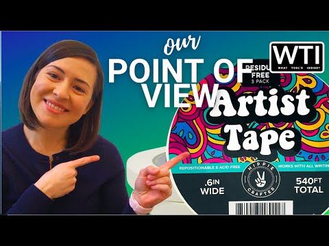 Hippie Crafter White Artists Tape - WTI product video review